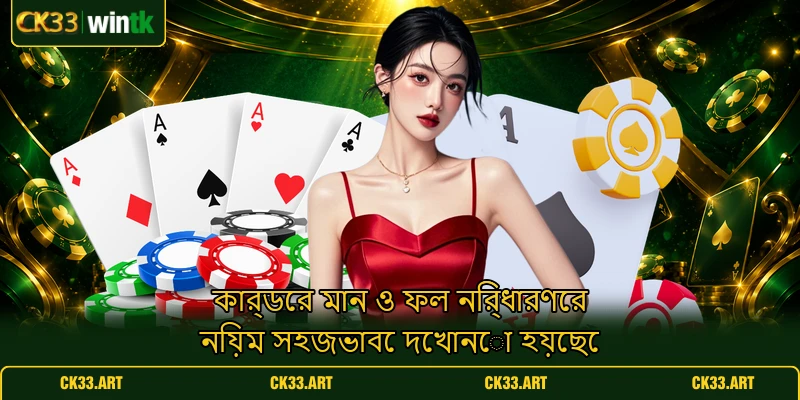 কার্ডের মান ও ফল নির্ধারণের নিয়ম সহজভাবে দেখানো হয়েছে কার্ডের মান ও ফল নির্ধারণের নিয়ম সহজভাবে দেখানো হয়েছে