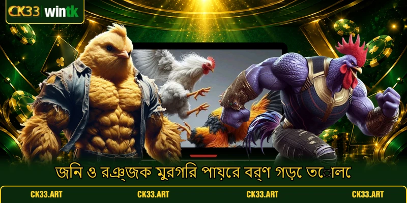 জিন ও রঞ্জক মুরগির পায়ের বর্ণ গড়ে তোলে জিন ও রঞ্জক মুরগির পায়ের বর্ণ গড়ে তোলে